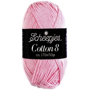 Cotton 8 by Scheepjes Fingering 100% Cotton186 yards / 50 grams pink/Turquoise